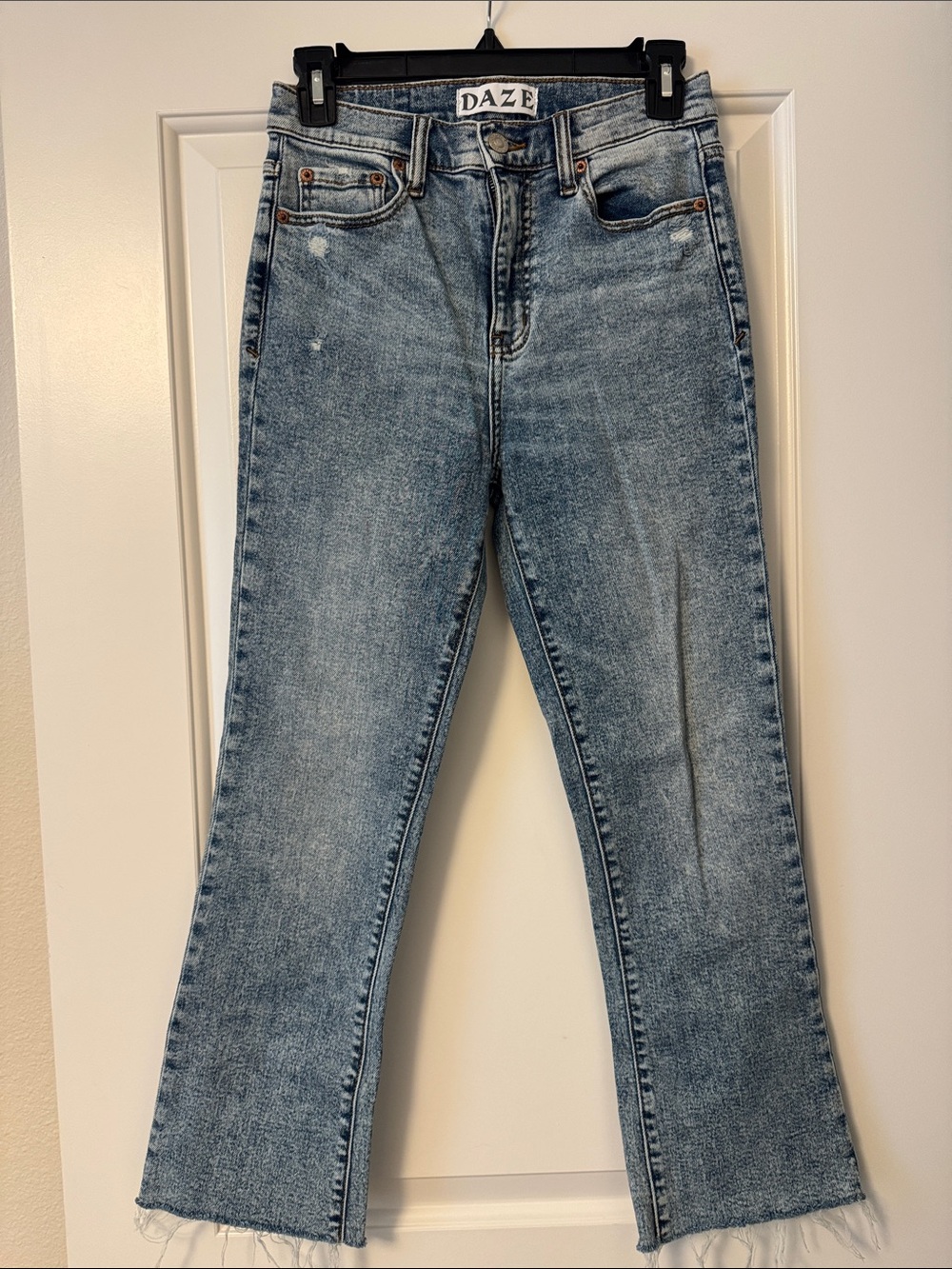 Women's Daze Denim Ankle Light Wash Straight Jeans